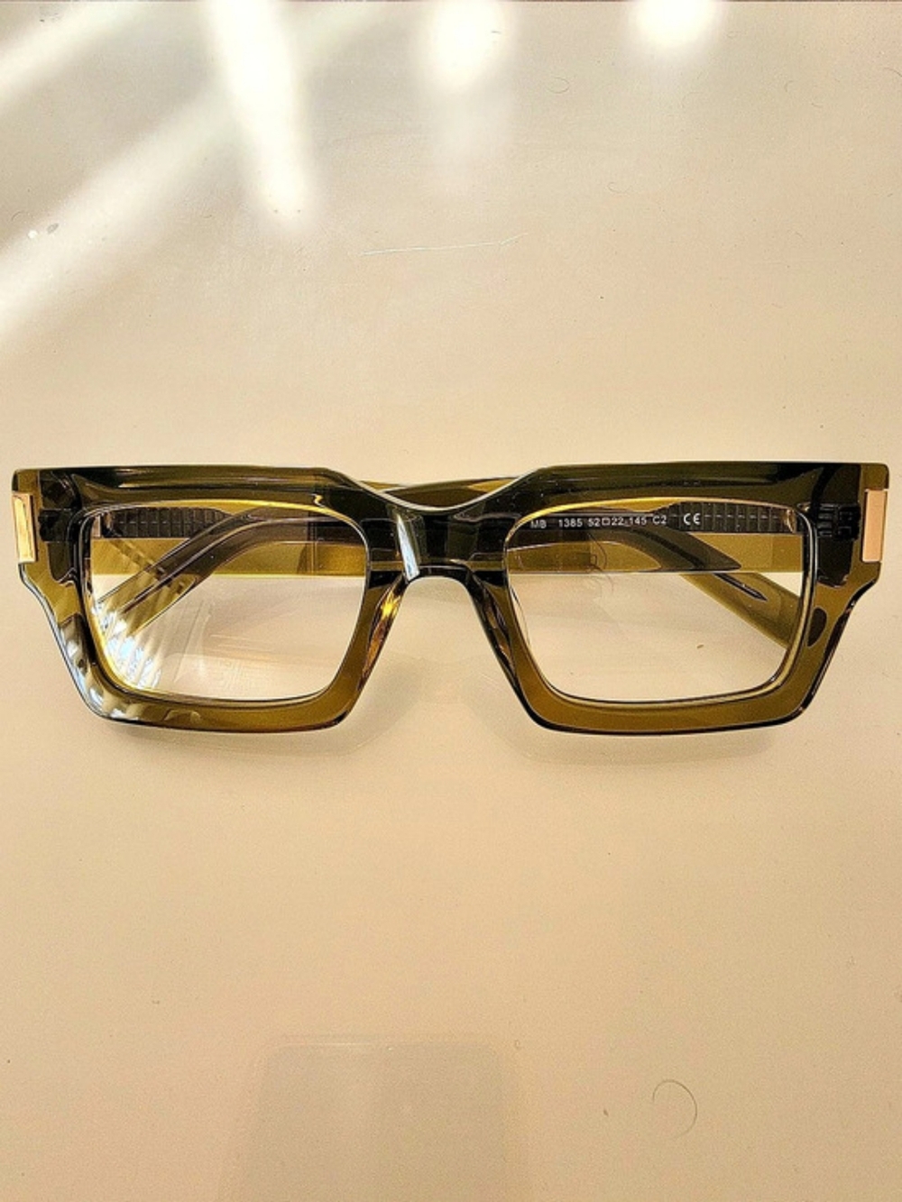 FYTOO Olive Green Square Glasses Frames Brand New Never Used!